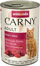 Animonda Carny Adult 6 x 400 g - Nötkött & hjärta