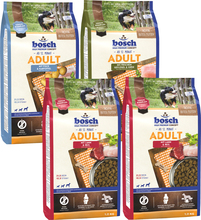 Blandat provpack: bosch Adult torrfoder 4 x 1 kg - 4 x 1 kg bosch Adult