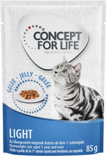 Økonomipakke Concept for Life 48 x 85 g - Light Cats i Gelé