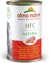 Økonomipakke: Almo Nature HFC 12 x 140 g - Kylling & rejer