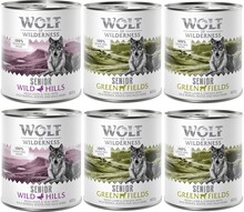 Wolf of Wilderness Senior - stor boks - Blandet pakke (Lam, Kylling/And, Kalv) 6 x 800 g