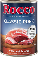 Ekonomipack: Rocco Classic Pork 12 x 400 g - Nötkött & lamm