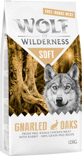 Økonomipakke: 2 x 12 kg Wolf of Wilderness - Soft & Strong Gnarled Oaks Frilandskylling & -Kanin