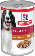 Økonomipakke: 24 x 370 g Hill's vådfoder til hunde - Adult Kalkun
