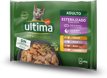 Ekonomipack: Ultima Cat Sterilized 96 x 85 g - Kötturval