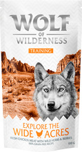 Wolf of Wilderness Training “Explore the Wide Acres” Kylling - Økonomipakke: 3 x 100 g