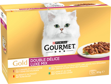Økonomipakke: 24 x 85 g Gourmet Gold Duo Delice - Luxus-Mix