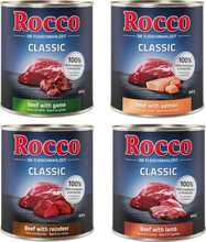 Økonomipakke: Rocco Classic 24 x 800 g - Blandet pakke 2 (4 storfevarianter)