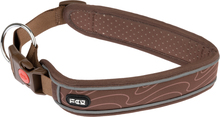 TIAKI Soft & Safe Halsbånd, brun - Str. XS: 25 - 35 cm halsvidde, B 40 mm