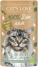 Cat's Love Ekologisk 6 x 100 g - Ekologisk Anka