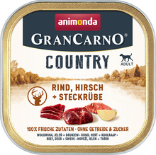 Animonda GranCarno Adult Country 22 x 150 g - Nötkött, hjort & kålrot