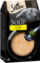 Ekonomipack: Sheba Classic Soup Pouch 40 x 40 g - Kyckling