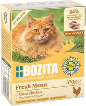 Økonomipakke: Bozita biter i saus 24 x 370 g - Sterilsed med kylling