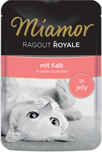 Miamor Ragout Royale i gelè 22 x 100 g - Kalv