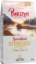 Økonomipakke: 2 x 6,5 kg Purizon tørfoder - Adult Sterilized Kylling & Fisk (2 x 6,5 kg)