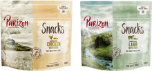 Blandat provpack: Purizon Snacks 2 x 100 g - Kyckling & fisk / Lamm & fisk