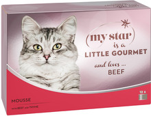 Ekonomipack: My Star Mousse Gourmet burk 48 x 85 g - Beef & Thyme