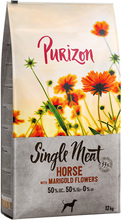 Purizon Single Meat Adult Horse & Sweet Potato with Marigold Blossoms - Ekonomipack: 2 x 12 kg