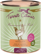 Sparpaket Terra Canis Vitality Menu 12 x 800 g - Kyckling med kastanjer, aprikos & lupin