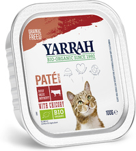 48 x 100 g Yarrah Luomu -säästöpakkaus - Pâté: luomunaudanliha & luomusikuri
