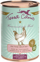 Terra Canis Grain Free 6 x 400 g - Kyckling med palsternacka, maskros och björnbär