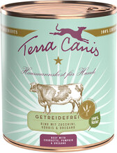 Ekonomipack: Terra Canis Grain Free 12 x 800 g - Nötkött med zucchini, pumpa & oregano