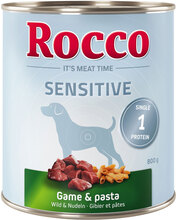 Økonomipakke: Rocco Sensitive 24 x 800 g - Vildt & pasta