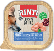 Ekonomipack: RINTI Leichte Beute18 x 300 g - Kyckling & fjäderfähjärtan