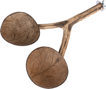 TIAKI sittpinne med kokosnötskålar - L 30 x B 22 x H 5 cm