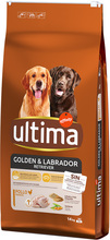 Ultima Hund Golden & Labrador Retriever kylling - 14 kg