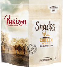 Purizon Snacks Chicken & Fish - Grain Free - Ekonomipack: 3 x 40 g