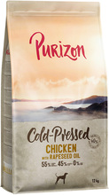 Purizon Cold Pressed Chicken with Rapeseed Oil - Ekonomipack: 2 x 12 kg
