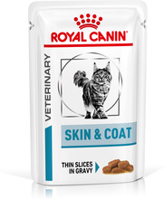 Royal Canin Veterinary Feline Skin & Coat kastikkeessa - 12 x 85 g