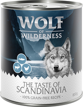 Økonomipakke Wolf of Wilderness "The Taste Of" 24 x 800 g - The Taste Of Scandinavia