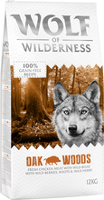 Økonomipakke: 2 x 12 kg Wolf of Wilderness - Oak Woods Vildsvin