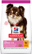 Hill's Science Plan Adult 1-6 Light Small & Mini med kylling - 2 x 6 kg