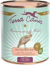 Terra Canis Grain Free 6 x 800 g - Kalkon med pumpa, selleri & vattenkrasse