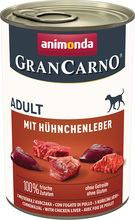 Økonomipakke Animonda GranCarno Original Adult 12 x 400 g - Kyllinglever
