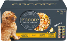 Encore Dog Selection i buljong - Ekonomipack: 20 x 156 g Chicken Selection 4 sorter