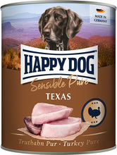 Happy Dog Sensible Pure 6 x 800 g - Texas (kalkon pur)