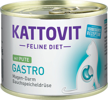 Økonomipakke: 24 x 185 g Kattovit Specialdiæt - Gastro - Kalkun (24 x 185 g)
