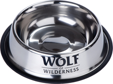 Wolf of Wilderness skridsikker hundeskål i rustfrit stål - Økonomipakke: 2 x 850 ml, Ø 23 cm
