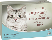 My Star Chunks in Sauce Gourmet burk 12 x 85 g - Tuna & Tomato