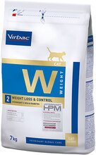 Virbac Veterinary HPM Cat Weight Loss and Control W2 (vekttap og vektkontroll for katter) - Økonomipakke: 2 x 7 kg