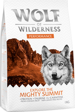 2 x 1 kg Wolf of Wilderness torrfoder till sparpris! - Adult Explore The Mighty Summit - Performance
