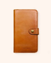 Andrew plånboksfodral i brunt Italienskt läder till iPhone IPhone X Cognac