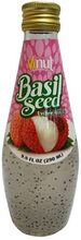 Vinut Lychee Basil Seed Drink 290 ml.