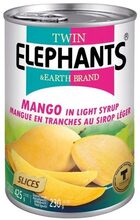 Twin Elephants Mango Slices I Sirup 425 g.