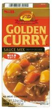 S&B golden curry sauce mix mild 92 g.