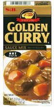 S&B golden curry sauce mix Hot 92 g.